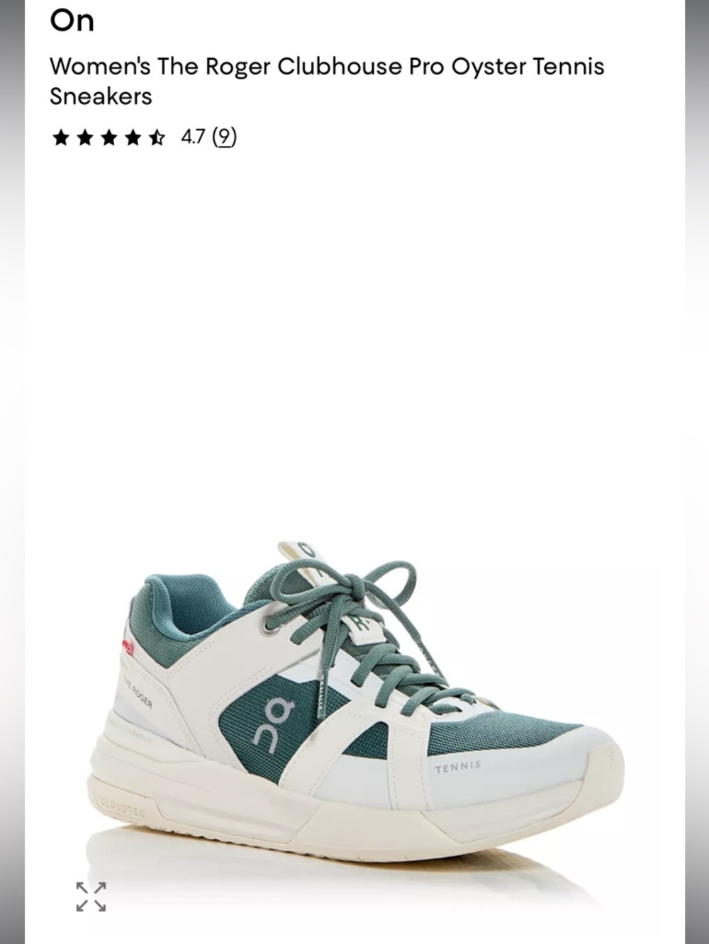 On Women's The Roger Clubhouse Pro Oyster Tennis Sneakers